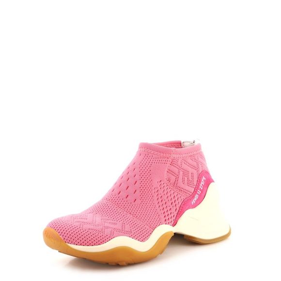 Fendi Shoes - Fendi Women's FFluid Zip Sneakers Mesh Pink